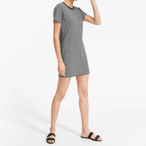 Everlane Striped Cotton Box-Cut Tee Dress